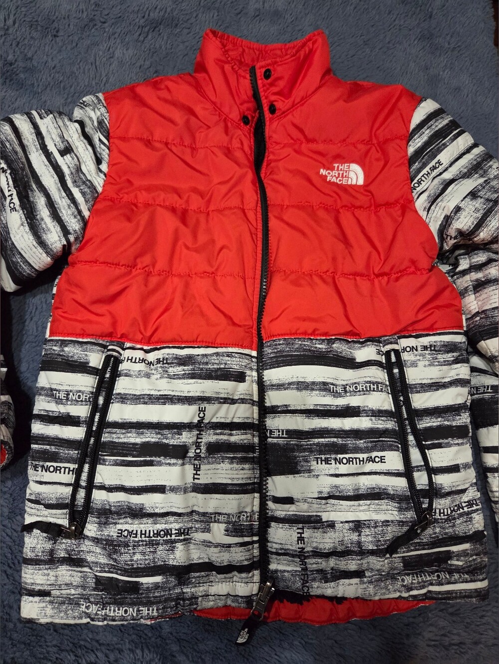 The North Face Boys Red and Black Reversible Jacket Size M 10/12